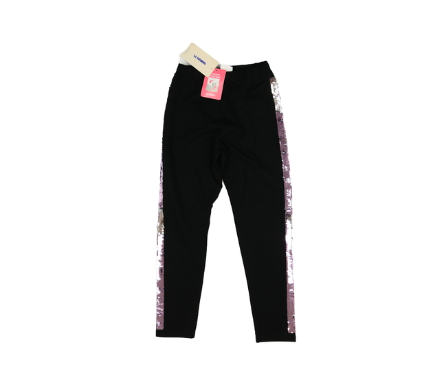 Nové černé legíny s flitrovým pruhem 