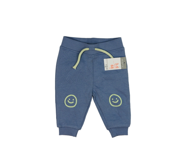 Nové modré tepláky se smajlíky Primark 