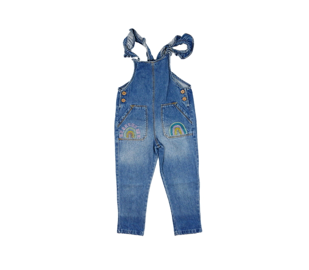 Modré laclové rifle s duhou Next