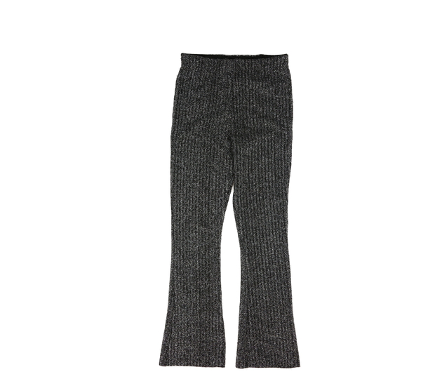 Šedé lesklé zvonové legíny 