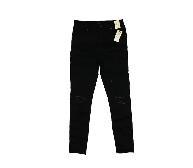 Nové černé trhané rifle River Island