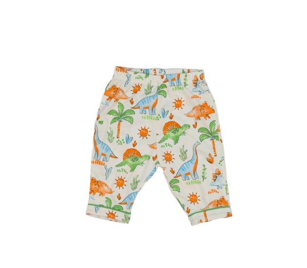 Bílé legíny s dinosaury Nutmeg 