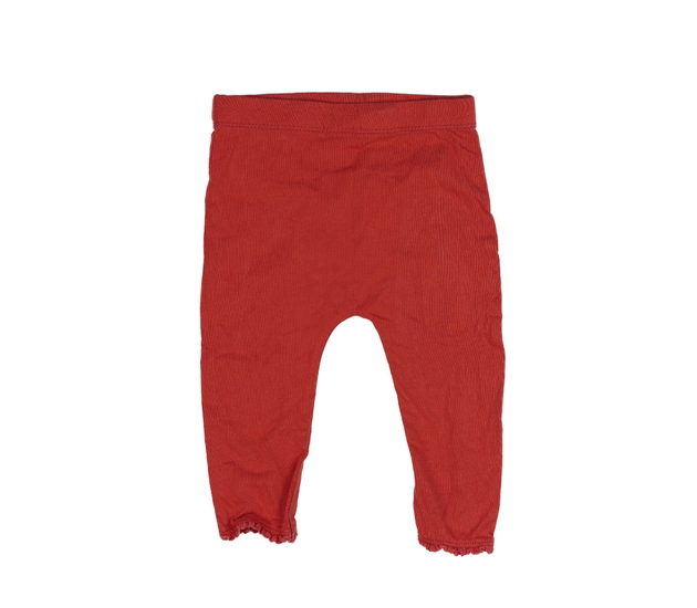 Červené legíny s krajkou George