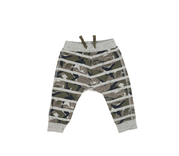 Šedé vzorované tepláky Nutmeg