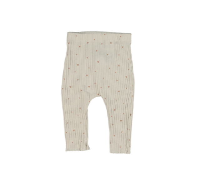 Krémové legíny se srdíčky Primark 