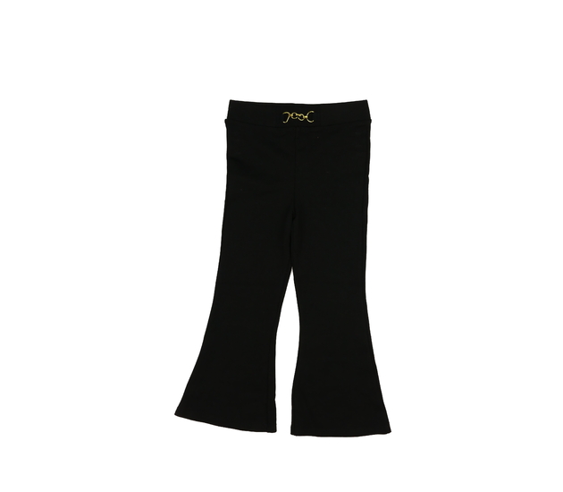 Černé zvonové kalhoty River Island 