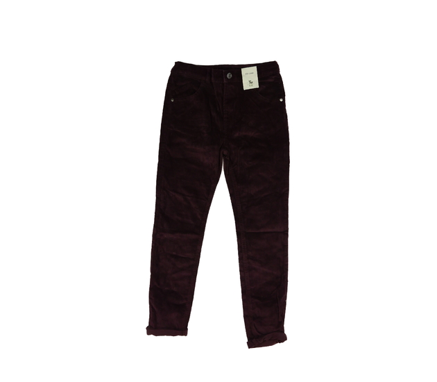 Nové bordo manšestrové kalhoty Tu 