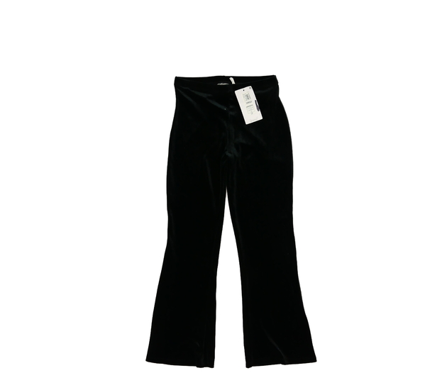 Černé semišové zvonové legíny M&S