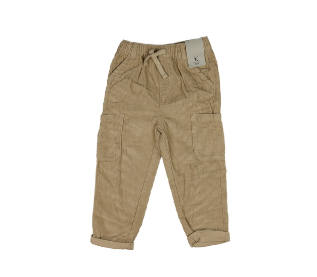 Nové hnědé manšestrové kalhoty Tu 