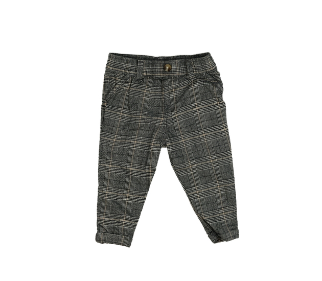 Šedé pruhované kalhoty s podšívkou F&F