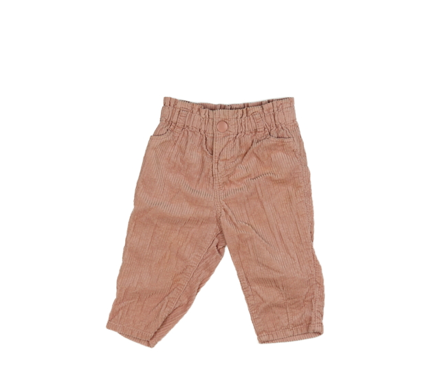 Růžové manšestrové kalhoty H&M