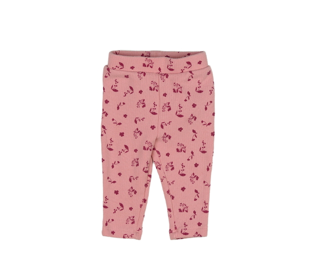 Růžové silnější legíny s listy Primark