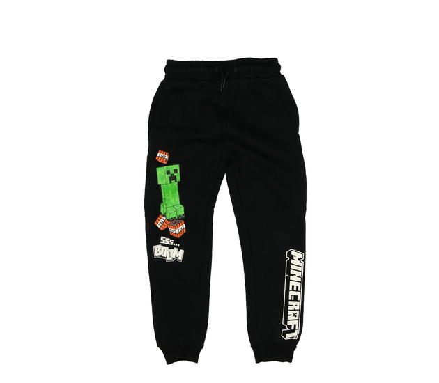 Černé tepláky Minecraft Nutmeg