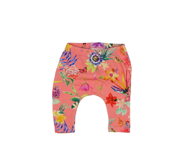 Růžové květinové legíny Next