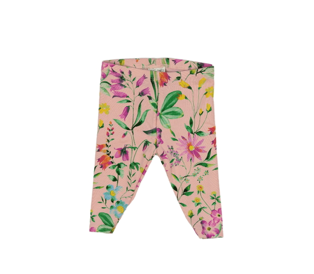 Růžové květinové legíny Next