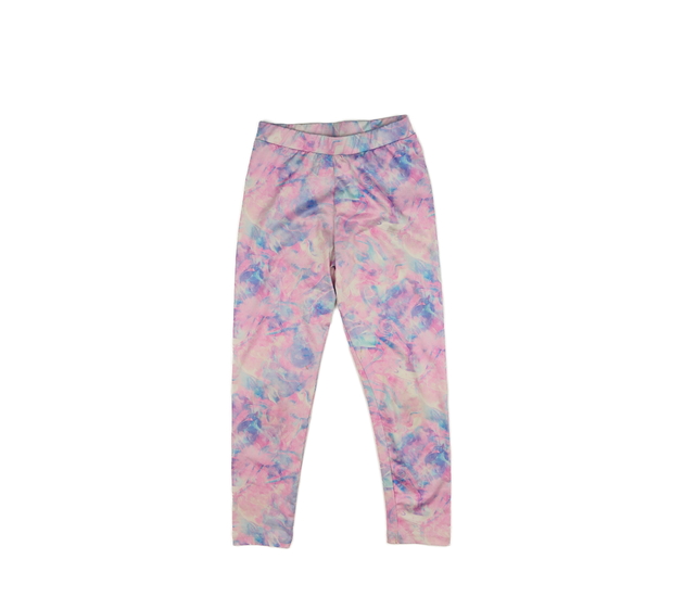 Růžové batikované legíny Tu