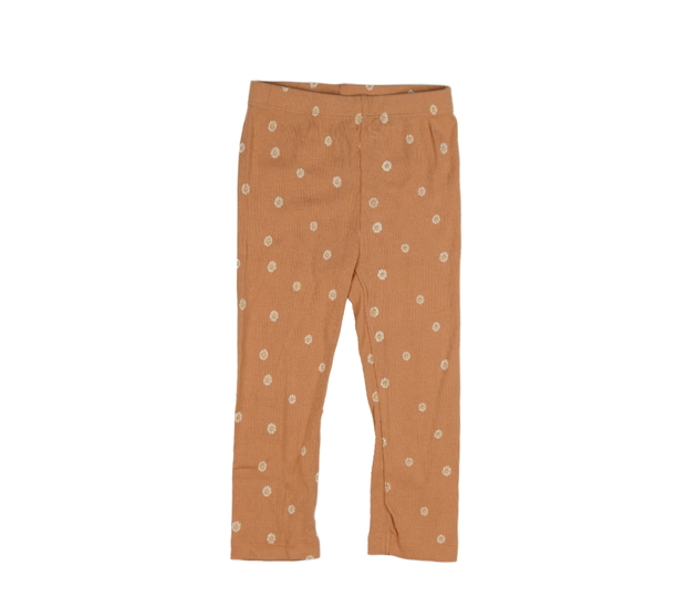 Oranžové květinové legíny Nutmeg