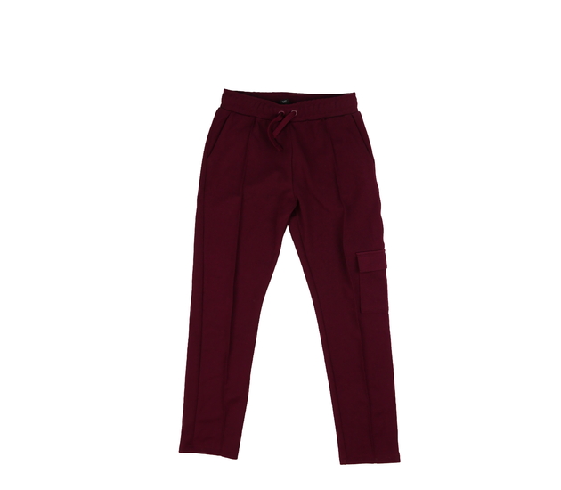 Tmavě červené tepláky River Island 