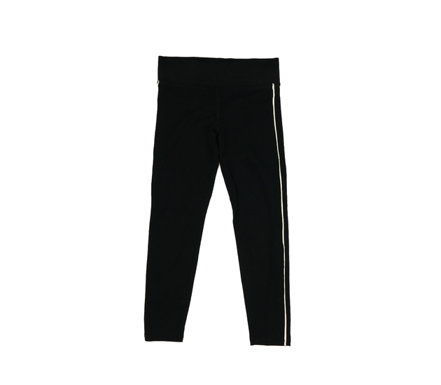 Černé legíny s bílým pruhem M&S