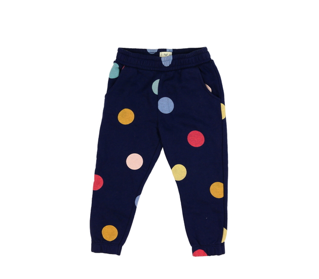 Modré tepláky s barevnými kolečky F&F