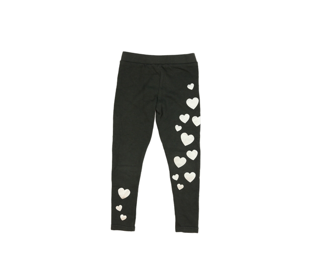 Šedé vyteplené legíny se srdíčky Primark 