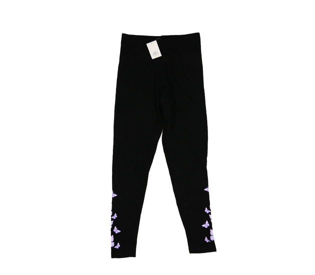 Nové černé vyteplené legíny s motýlky Primark 