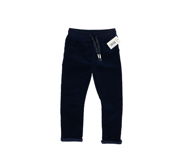 Nové modré manšestrové kalhoty 