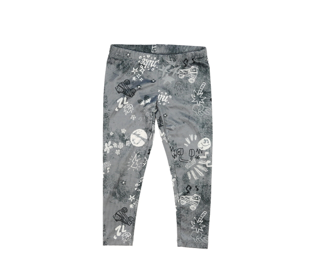 Šedé legíny s obrázky Nike 