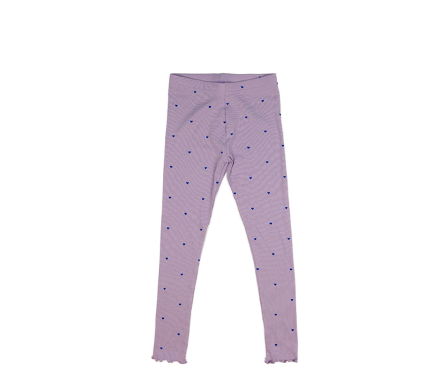 Fialové legíny se srdíčky George