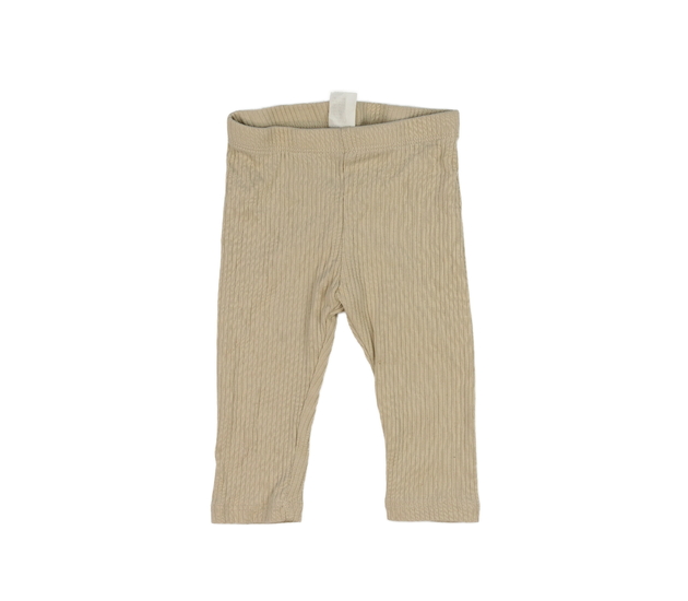 Hnědé žebrované legíny H&M