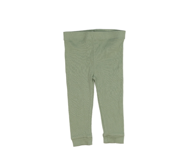 Zelené žebrované legíny Tu