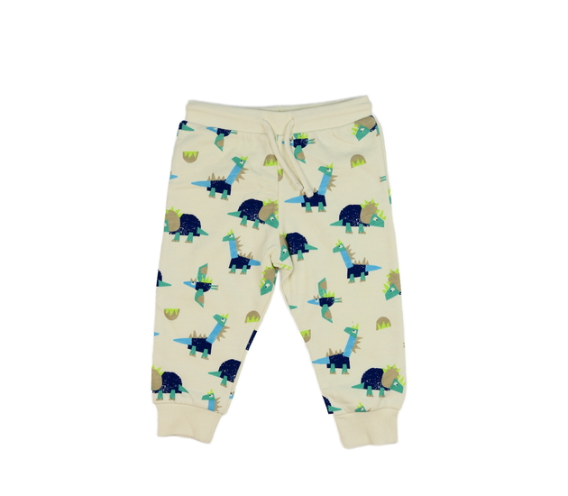 Krémové tepláky s dinosaury M&S