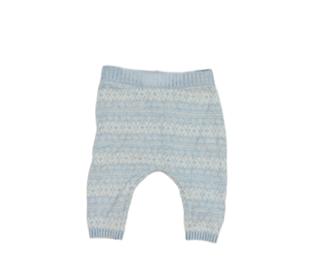 Modré vzorované pletené legíny Next