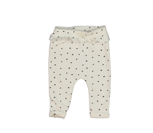 Krémové tepláčky se srdíčky George