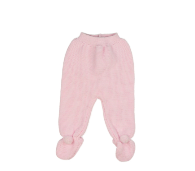 Světle růžové pletené capáčky 