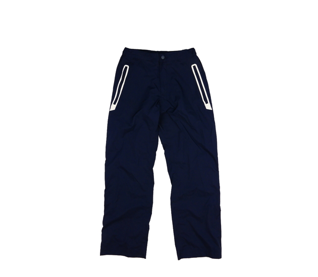 Modré vycházkové kalhoty do deště Decathlon 