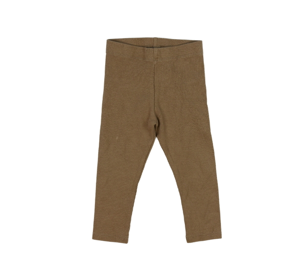 Hnědé žebrované pevné legíny Next