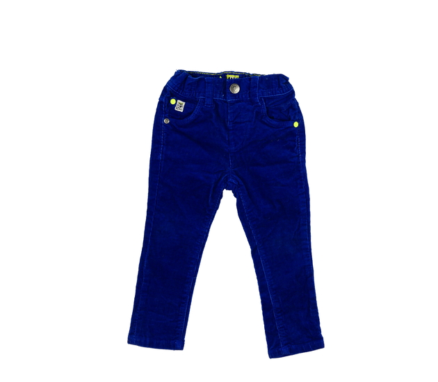 Modré manšestrové kalhoty Next