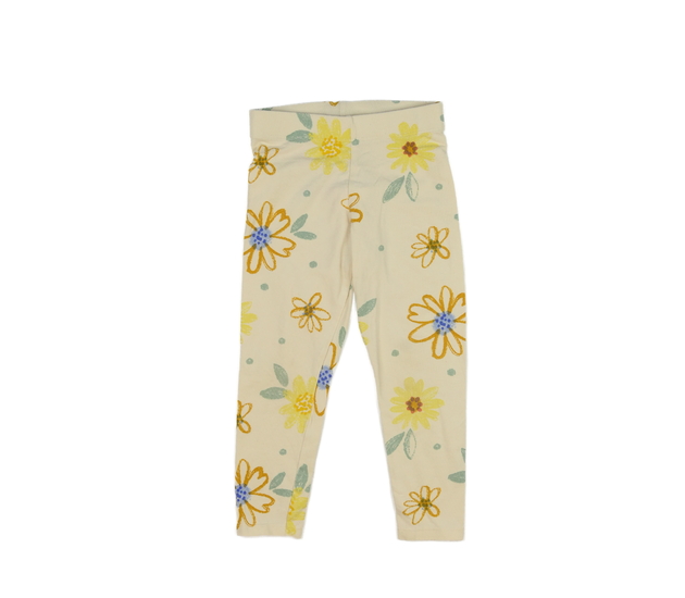 Hnědé květinové legíny Nutmeg