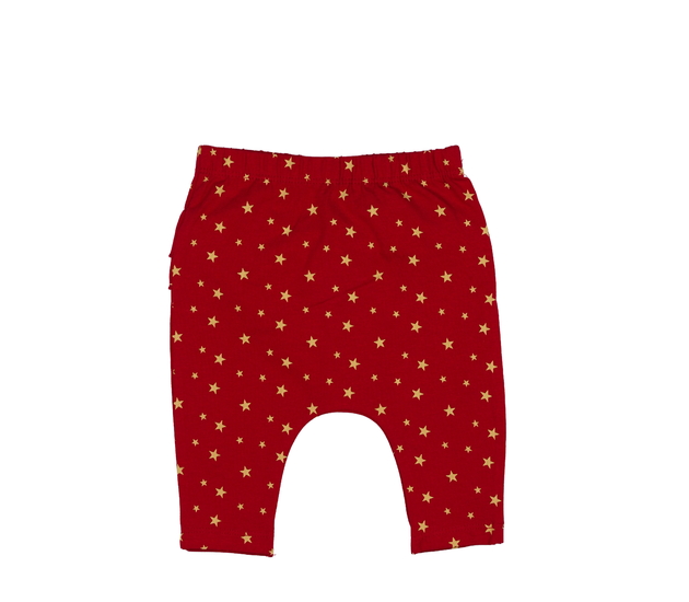 Červené legíny s hvězdami Disney 