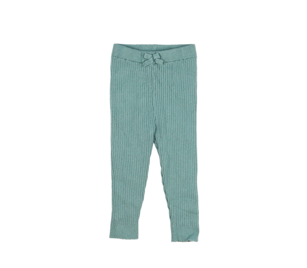 Zelené pletené teplé legíny Nutmeg