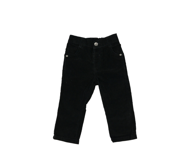 Černé manšestrové kalhoty George