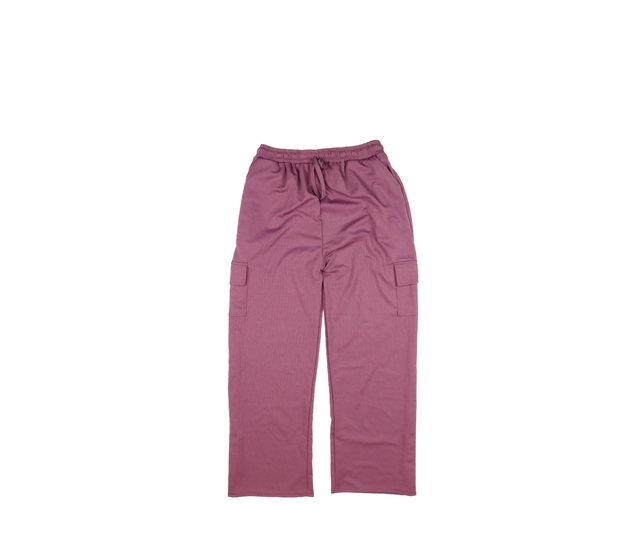 Široké růžové volné kalhoty 