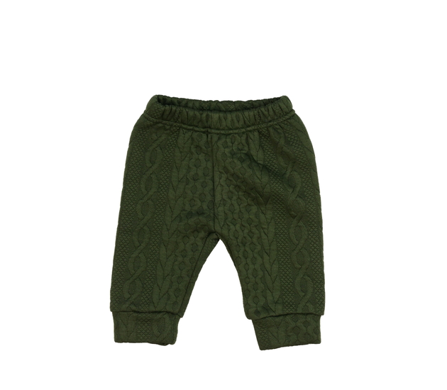 Zelené vzorované tepláčky 