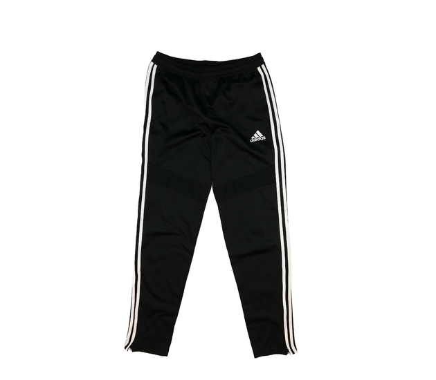 Černé sportovní tepláky vel. 176 Adidas