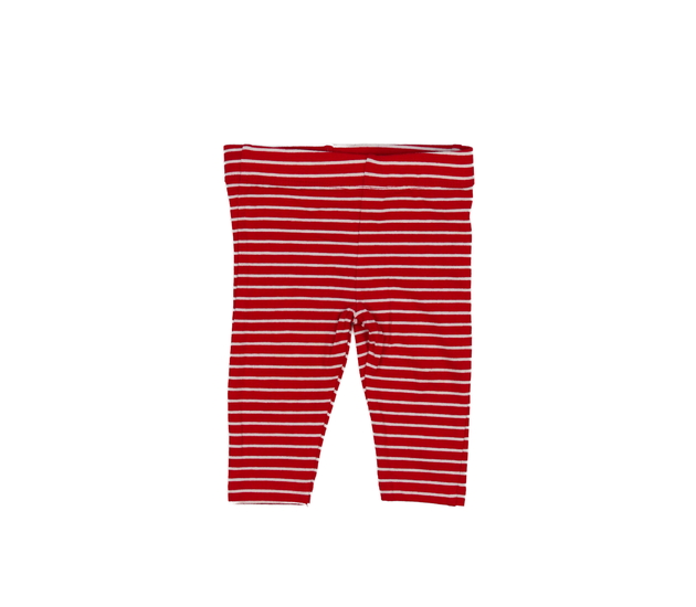 Červeno-bílé pruhované legíny F&F