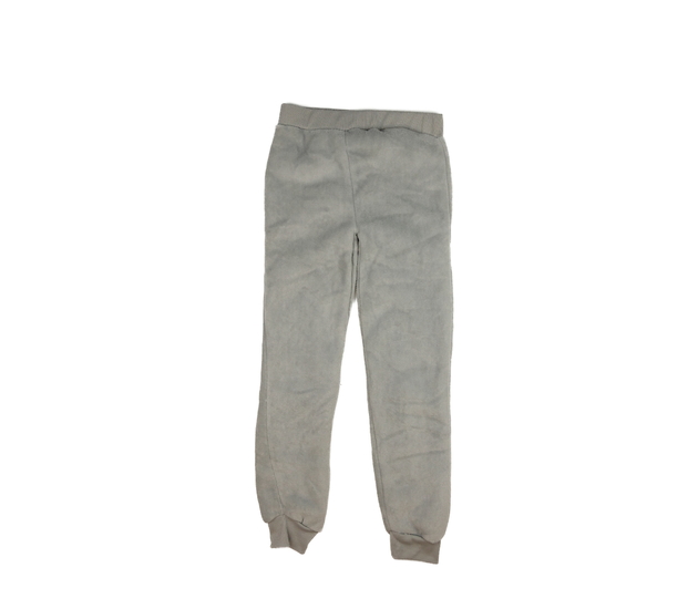 Šedé chlupaté vyteplené legíny 