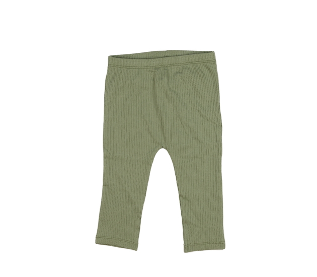 Zelené žebrované legíny Tu 