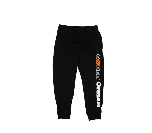 Černé tepláky s nápisem F&F