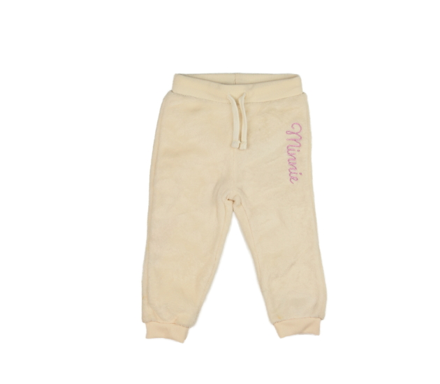 Krémové teplé tepláky Minnie 